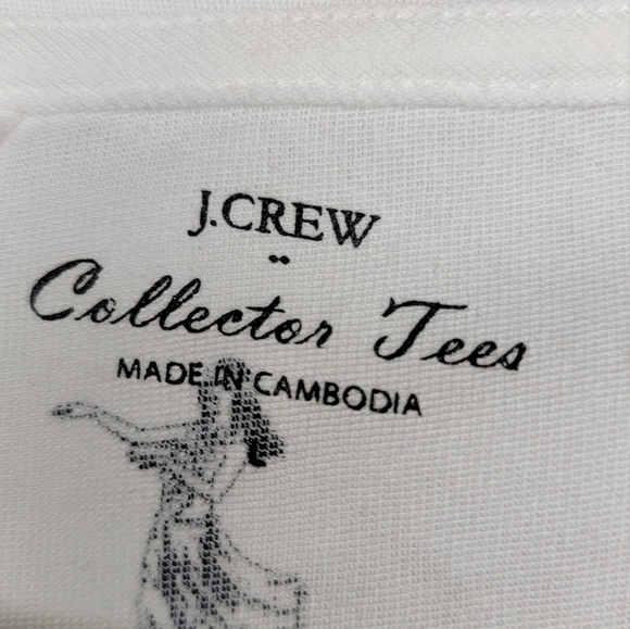 J. Crew Collectors Tee Sleeveless Top, Hula Girl, Women's Large, White, NWT - Picture 3 of 5